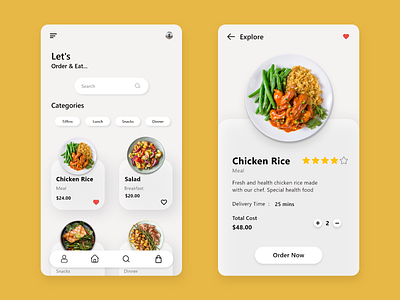 Food Delivery App food food app food delivery app mobile app typography ui design ux design visual design