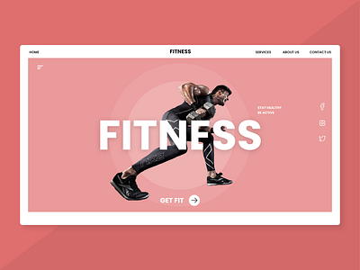 Fitness fitness fitness website design landing page ui design ux design visual design web design