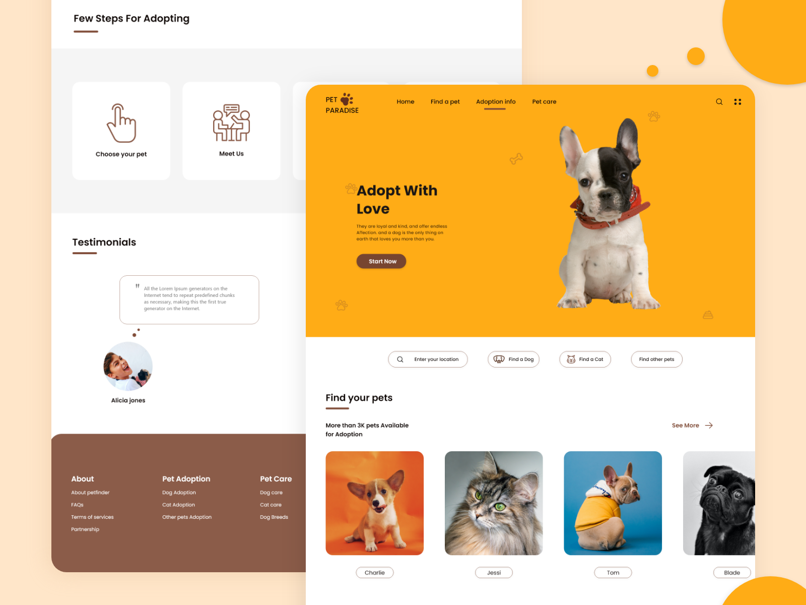 Pets Adoption by prashanth kumar manda on Dribbble