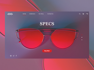 sunglasses Landing page branding clean landing page sunglass typography ui design ux design uxuidesign visual design web website website design