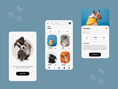 Pets app design