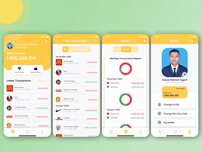 Cuan Saver App finance mobile app mobile app design mobile ui personalwallet ui uiuxdesign uiuxindonesia ux wallet