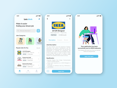 Lets Idrek App - Job Finder App