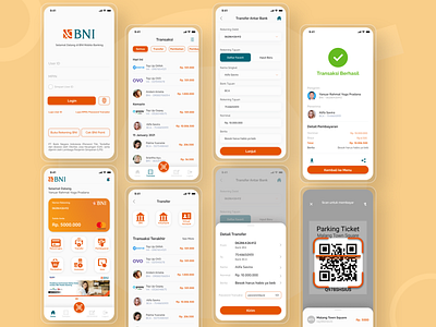 Redesign BNI Mobile Banking Exploration bank bank app bankbni banking bankingapp bnimobile mobile app mobile app design mobile ui mobilebanking ui uiuxdesign ux