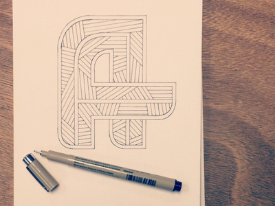 A- debut, new guy, new project! alphabet hand lettering typography