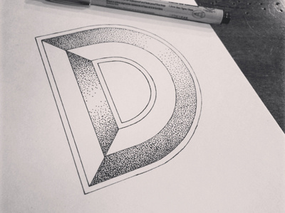 The Letter D. alphabet hand lettering letters typography