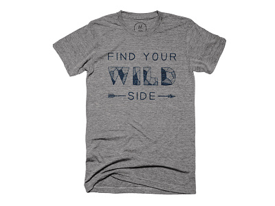 Wild & Free cotton bureau design hand lettering nature t shirt type typography