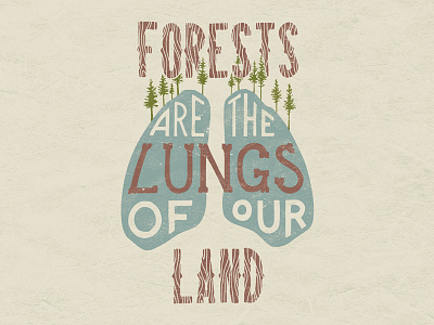 Breathe in Nature design earth day forest hand lettering lettering nature typography
