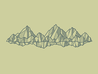 Mountains design illustration mountains nature vector