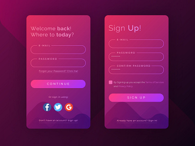 DailyUI 01 - Signup Page app app design branding design illustration page typography ui user interface userinterface ux vector