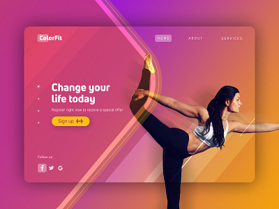 ColorFit - Fitness Landing Page