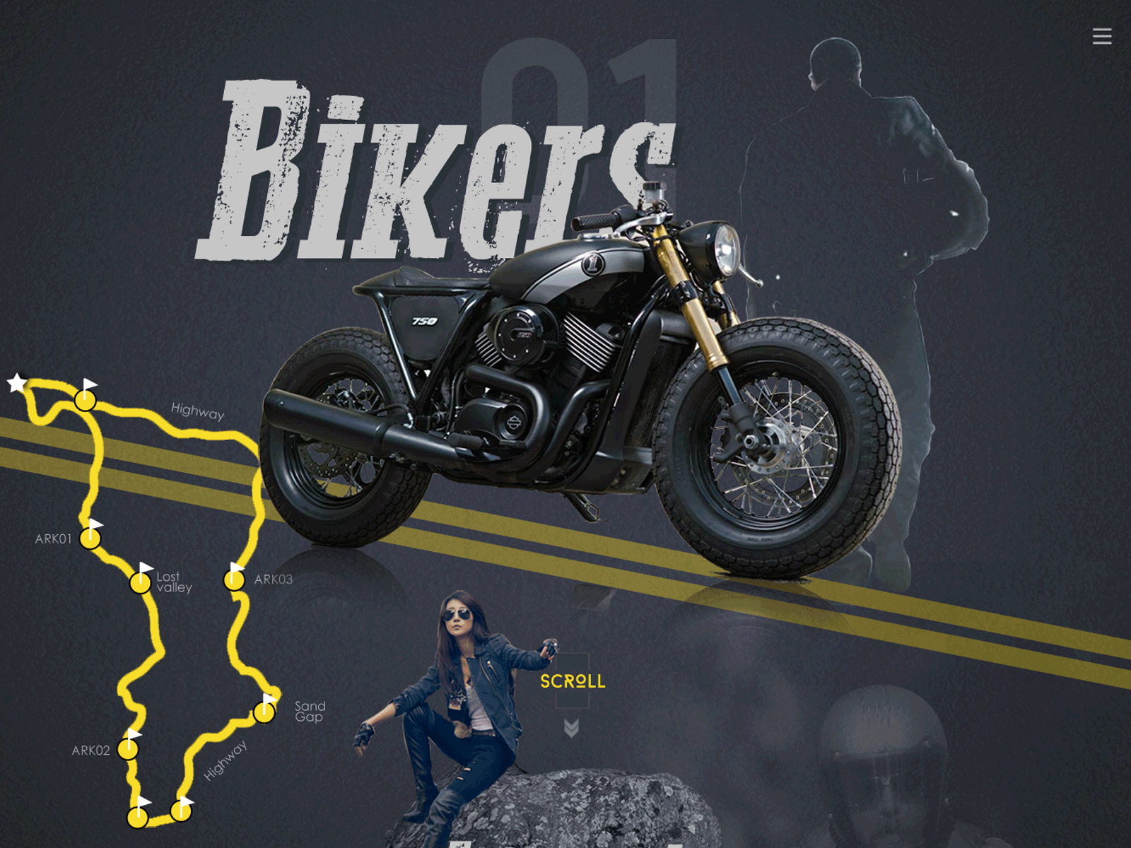 biker design landingpage landingpagedesign ui uiuxdesign web design website website design