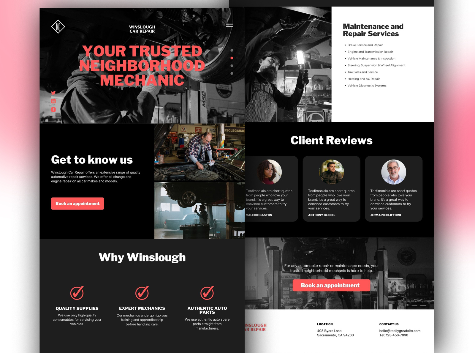Client's Project (Wix Landing Page) by Enamul Haque on Dribbble
