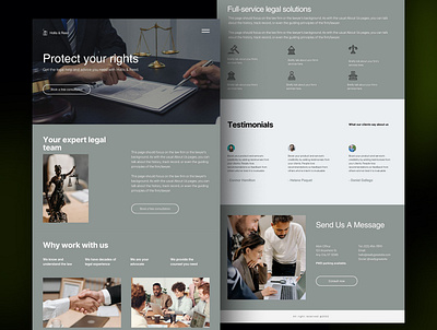 Client's Wix Minimal Law firm Landing Page Design design ecommerce website elementor pro fiverr illustration law firm laywer upwork web design wix