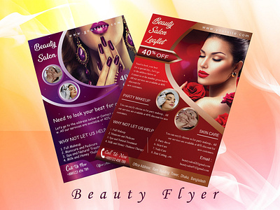 Beauty Flyer Design beauty flyer brochure flyer flyer design flyer template flyers leaflet leaflet design leaflets poster poster design printable