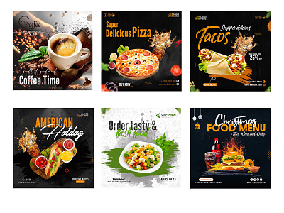 Social media food banner design