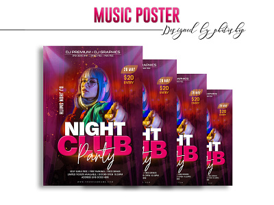 Music poster animation banner branding design flyer graphic design illustration logo ui vector