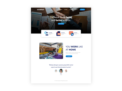 Silversat Coworking Space Landing Page