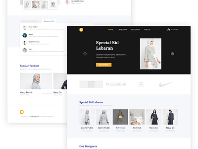 Hexagram Fashion Store Web Design branding clean design design minimal ui ux web website