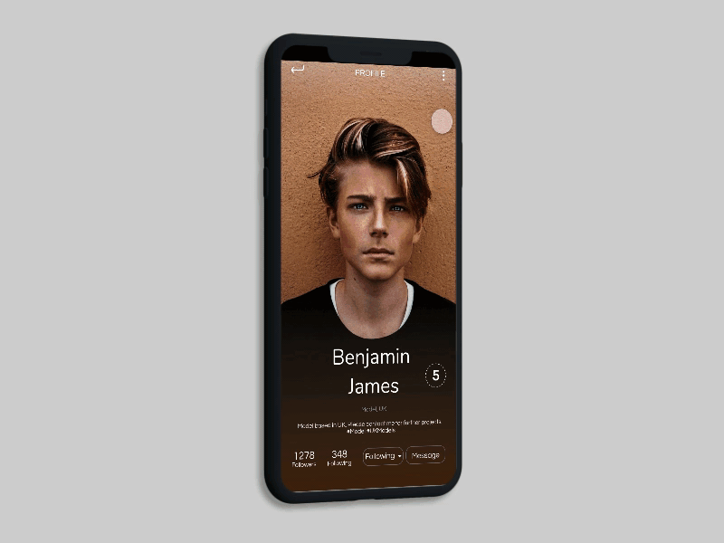 Day 006 - User Profile / 100 Days of UI