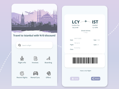 Day 024 - Boarding Pass / 100 Days of UI