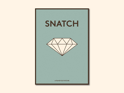 Snatch Film Poster design graphic design guy ritchie illustration poster poster design snatch vintage