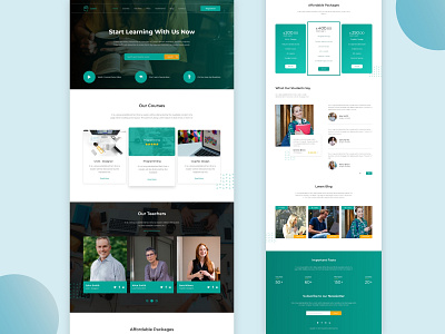 Learning Landing Page UIUX - Design adobexd behance dribbble landingpage learn learning logotype student study trend uidesigner uilandingpage uiux uiuxdesign web webdesign website websites wix xddailychallenge