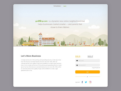 Web Login Page UIUX - Design