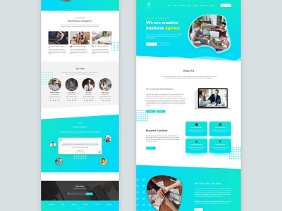 Business Landing Page UIUX - Design adobe agency agency website app behance business businesslanding color designs dribbble job jobtemplate landingpage pages trend uiux uiuxdesign website wix xd