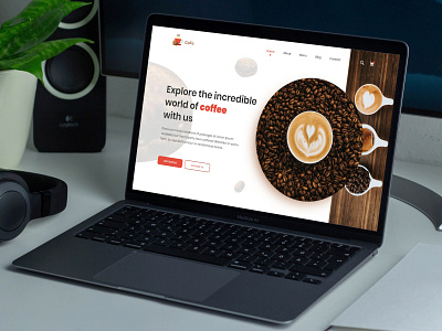 Coffee Landing Pagee UIUX Design behance coffee coffee bean coffee cup coffee shop coldcoffee color colors designers dribbble hotcoffee mockup mockup design style tea uidesign uiux webdesign website