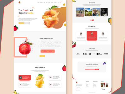Fruits Landing Page UIUX Designnn