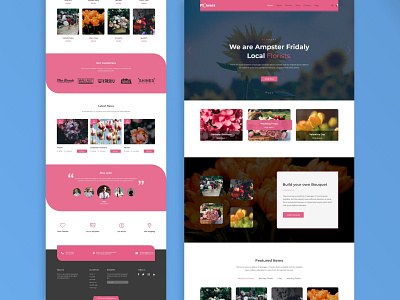 Flowers Landing Page UIUX-Design behance color designer designers dribbble flower flower illustration flowers illustrations landingpage new newdesign nice pictures style trend uidesign uiux website design wix