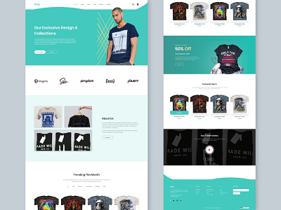 T-Shirt-Landing Page Design