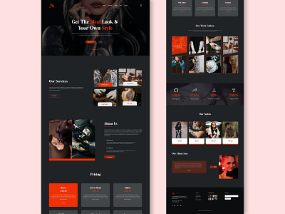 Dark Tattoo Landing Page