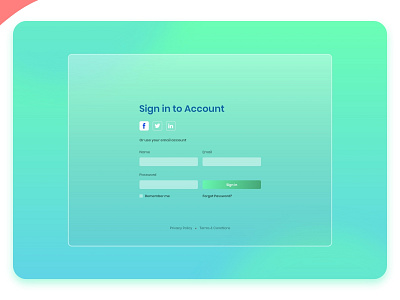 Sign In Form UIUX Design best design best shot branding color dribbble illustration landingpage logo sign in sign up form signup template trend uikit uikits uiux web webdesign website wix