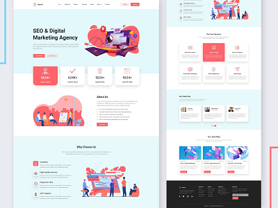 Agency Website Template Design