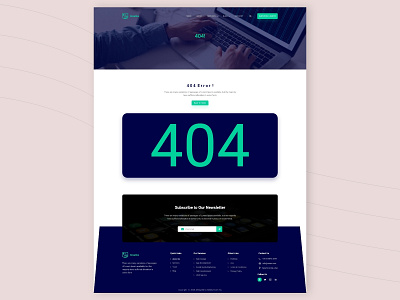 404 Page UIUX Design