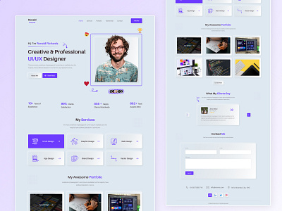 Personal Portfolio Landing Page Design