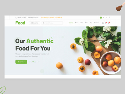 Food Delivery Landing Page Design