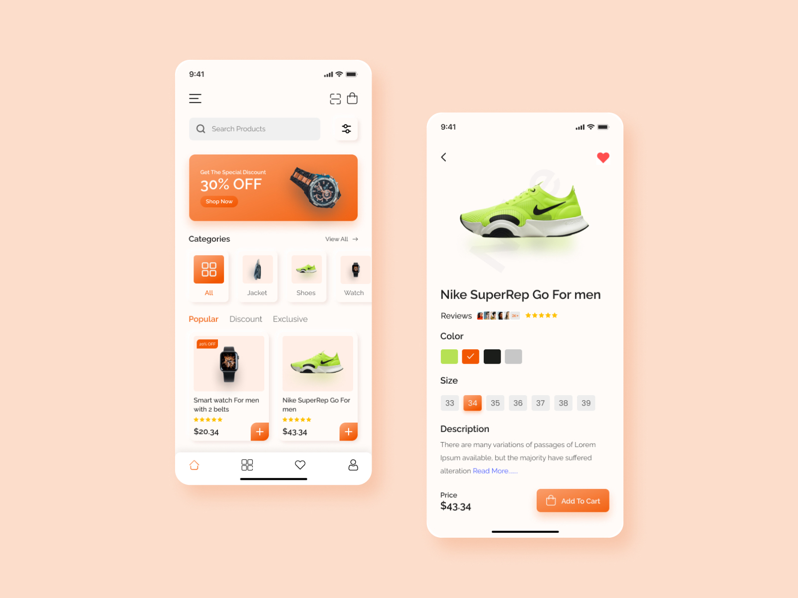 E-commerce - Mobile App by Safatul Islam Aly on Dribbble