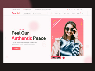 Fashion Ecommerce Website Design 3d animation app branding design fashion graphic design illustration landingpage logo motion graphics template ui uiux website wix