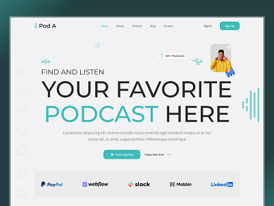 Podcast Website design