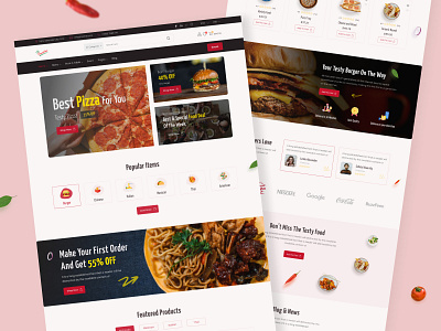 Food Online Ordering Website Design