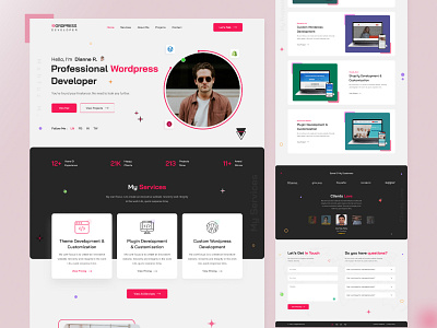 Personal Portfolio Website Landing Page Design