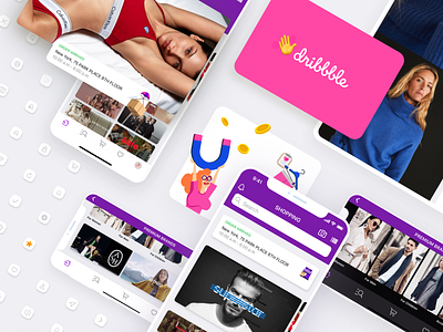 App Design For Online Shopping. Hello Dribble! app apple darkmode dribble icon illustraion ios ios app lanscape sale shop shopping shopping app system ui ux uxui