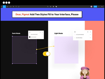 I need it in Figma. Two styles fill app code codeok dark mode figma fill interface interfaces less please style styles useful ux