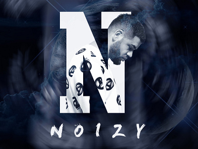 NOIZY | Letter Portrait Manipulation artwork brand branding design graphic design icon illustration illustrator letter logo manipulation noizy portrait vector