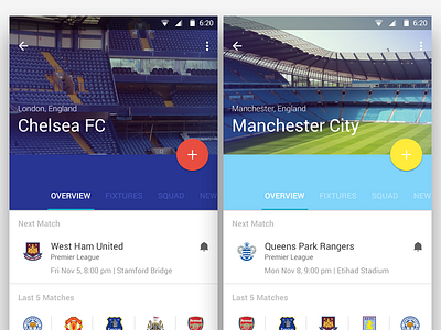 Football Material Design android android l app football google material design soccer ui ux