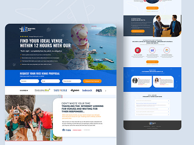 Venu Finding Landing Page