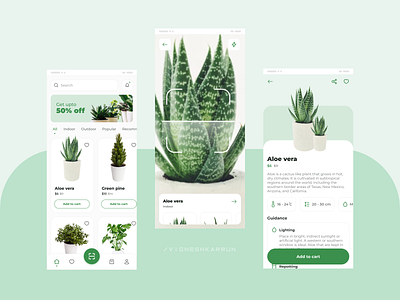Plant app UI